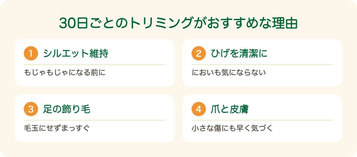 レークランド・テリアのトリミングを30日ごとにおすすめする理由